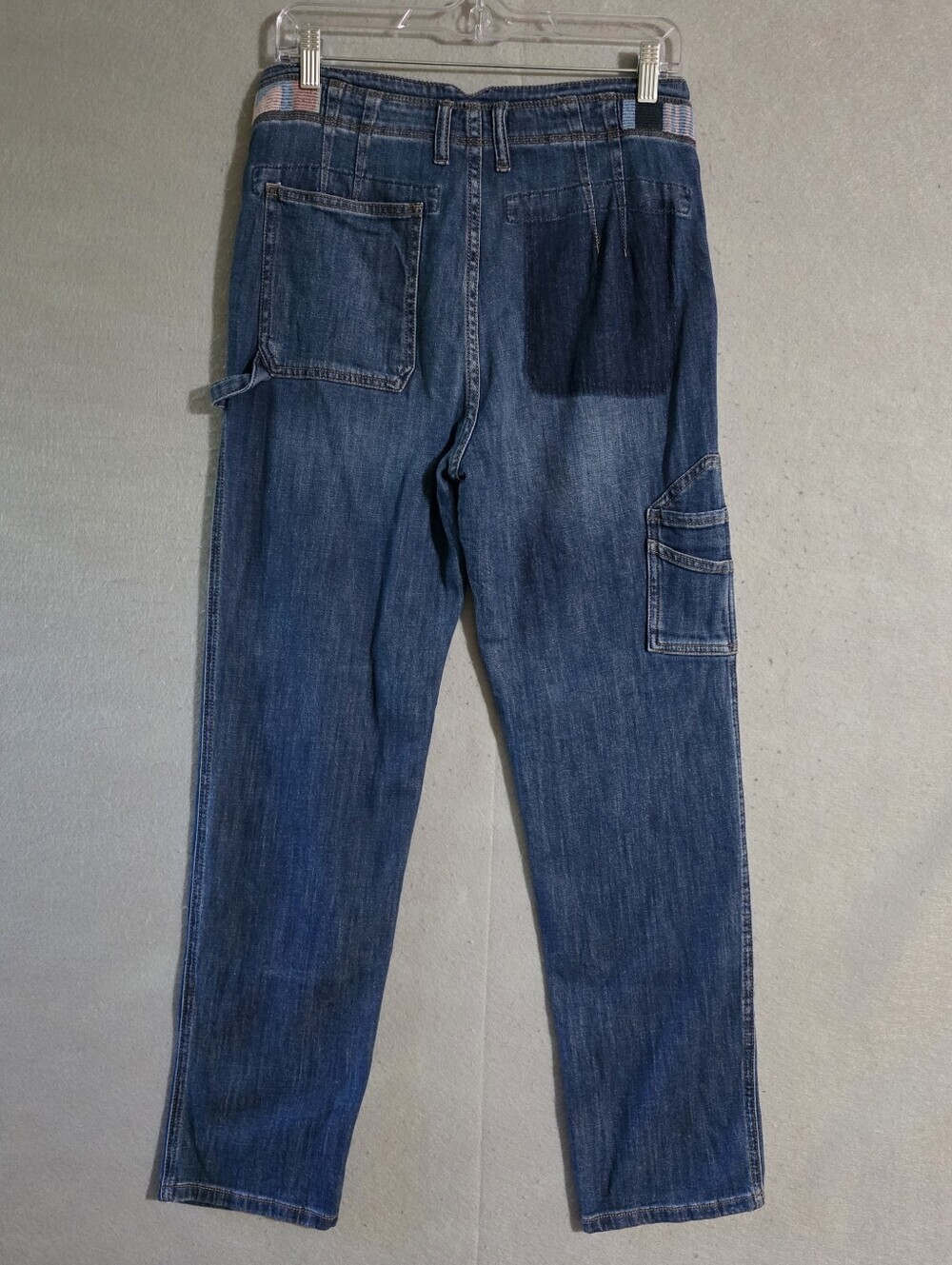 Pilcro And The Letterpress Anthropologie Patchwork Carpenter Jeans Size 28 - Picture 9 of 11